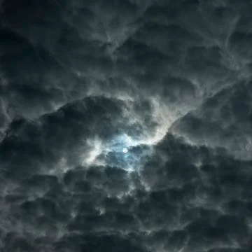 Full moon in dramatic night sky Stock Photos