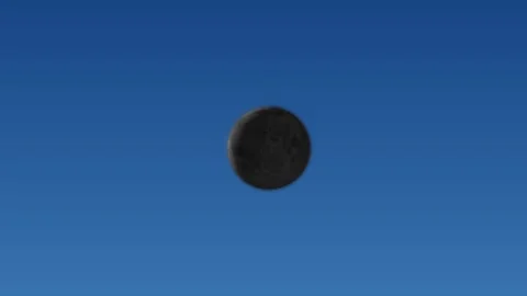 Full moon eclipse concept Stock Footage 302884449