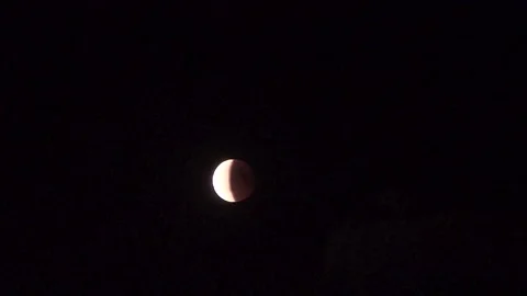 Full moon eclipse Milan Italy detail_timelapse Stock-Footage 151844825