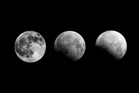 Full Moon Eclipse Stock Photos