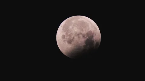 Full Moon Eclipse in Timelapse . Luna Llena Eclipse en Timelapse Stock Footage 291673252