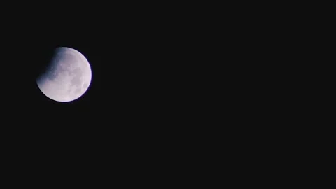 Full Moon Eclipse in Timelapse . Luna Llena Eclipse en Timelapse Stock Footage 291674084