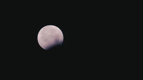 Full Moon Eclipse in Timelapse . Luna Llena Eclipse en Timelapse Stock Footage 291674188