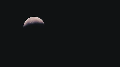 Full Moon Eclipse in Timelapse . Luna Llena Eclipse en Timelapse Vídeo Stock 291674197