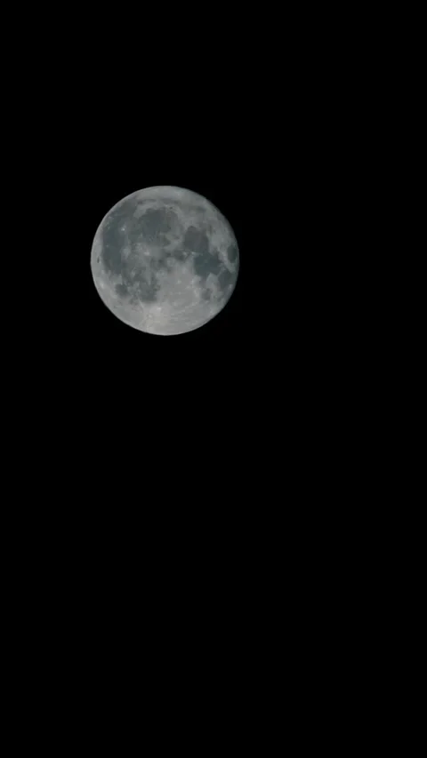 The full moon flies by quickly Stock Footage 287118530