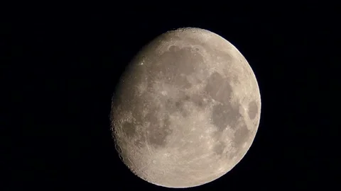 The full moon floating between the clouds in the night sky, the night and t.. Stock Footage 245807439