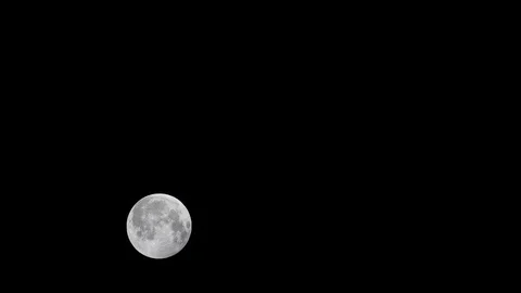 The full moon is flying in the clear sky Stock Footage 78632668