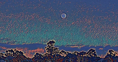 The Full Moon Stock Footage 116573139
