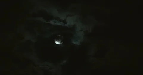 Full Moon Glow Cloud Night Видео 91813523