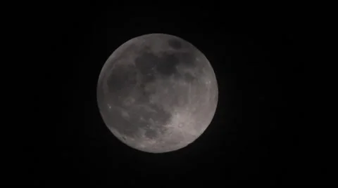 Full moon haze clouds Stock Footage 67344792
