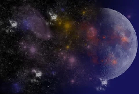 Full moon of high quality Stock Illustration