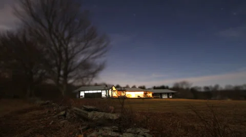 Full moon house Video stock 36477703