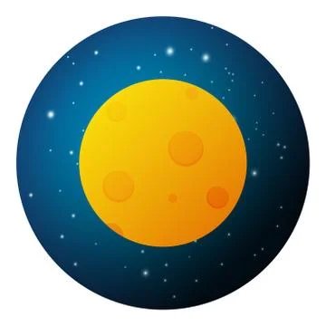 Full moon Stock Illustration