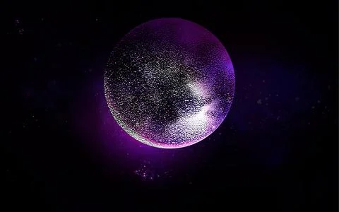 Full moon isolated on dark background. Magic vector elements Stock Illustration