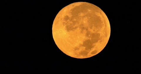 Full Moon Jet Fly By Video stock 67576219