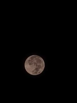 Full moon at largest also called supermoon Stock Photos