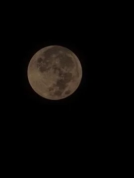 Full moon at largest also called supermoon Stock Photos