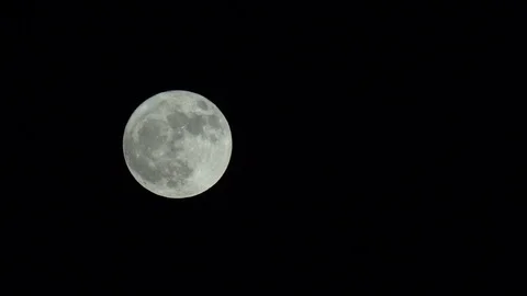 Full moon movement Stock Footage 93392440