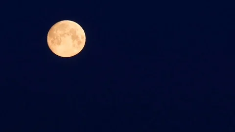 Full moon moving across night sky. Stock Footage 75751689
