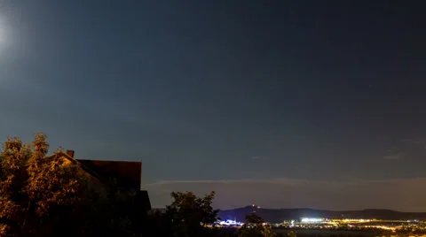 Full Moon moving Stock Footage 36171909