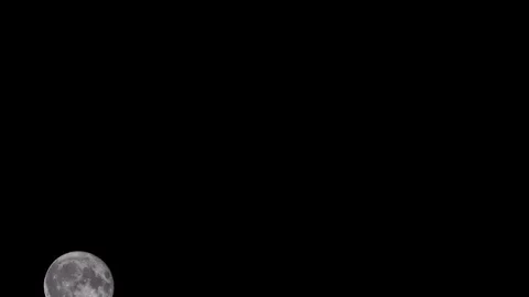 Full Moon is Moving in The Sky 1 Video stock 115976981