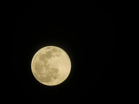 Full Moon in near plan Stock Photos