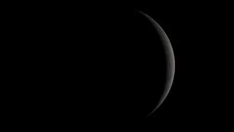 Full moon to new moon. Looping 3D animated timelapse of the phases of the Moon. Video stock 181667052