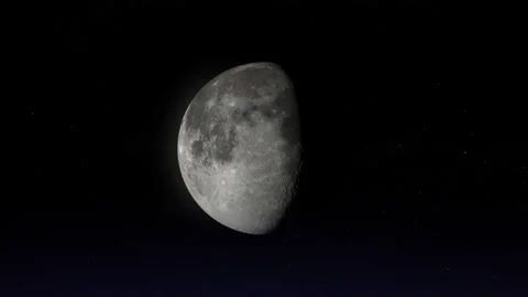 Full moon to new moon. (ProRes - UHD 4K) Stock Footage 140893938