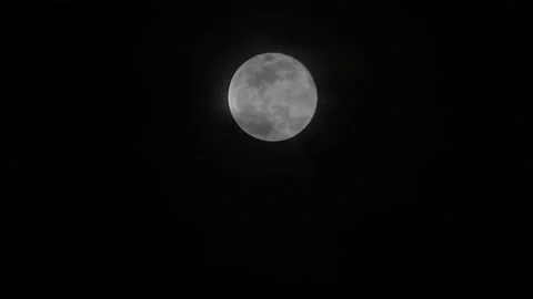 Full moon on night background Video stock 229427404