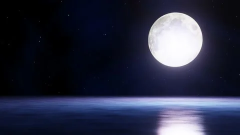 clear night sky with moon