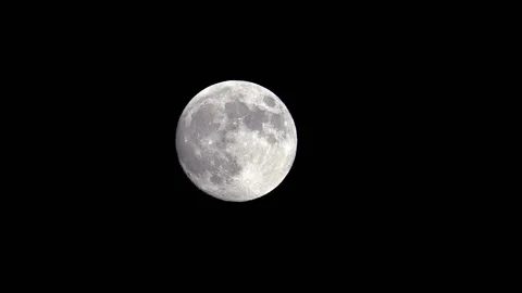 Full moon at night with cloud real time. Stock Footage 203961572