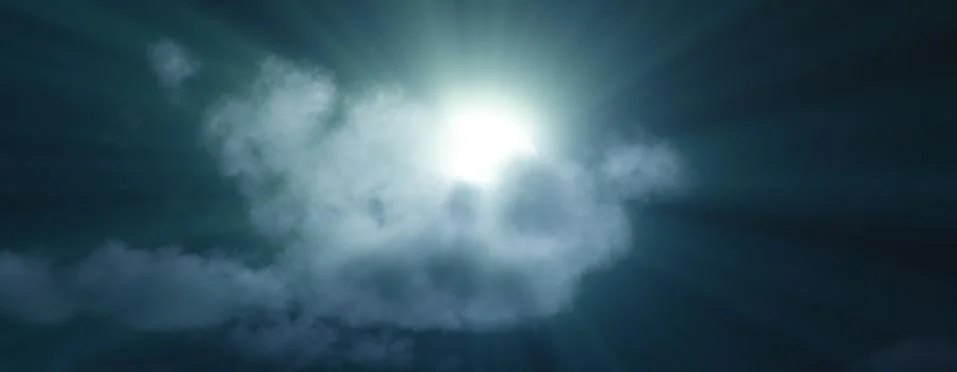 Full moon at night cloud sky, illustration Stock Illustration