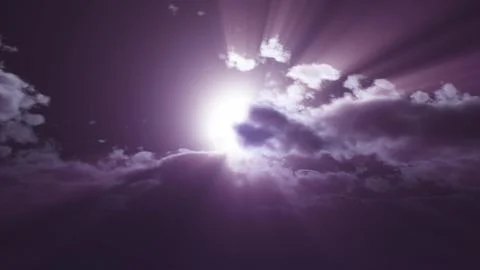 Full moon at night cloud sky, illustration Illustrazione stock