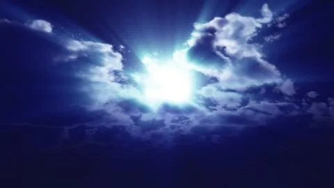 Full moon at night cloud sky, illustration Illustrazione stock