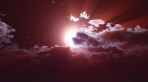 Full moon at night cloud sky, illustration 스톡 일러스트