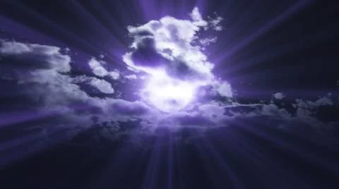 Full moon at night cloud sky, illustration Illustrazione stock