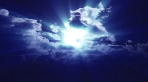 Full moon at night cloud sky, illustration Stock Illustration