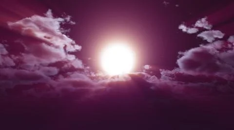 Full moon at night cloud sky, illustration Stock Illustration