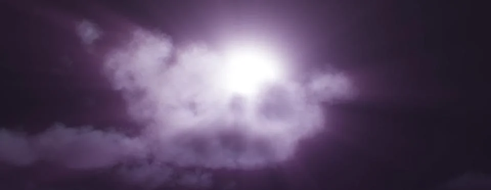Full moon at night cloud sky, illustration Illustrazione stock
