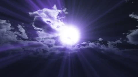 Full moon at night cloud sky, illustration Illustrazione stock