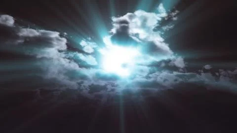 Full moon at night cloud sky, illustration Stock Illustration