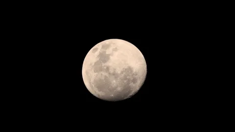 Full moon at night with clouds floating through Stock-Footage 101455732