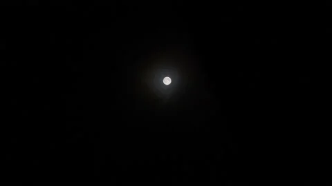 Full Moon Night Dark Sky With Passing Clouds Stock Footage 137502839