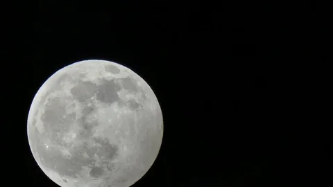 Full moon at night Video stock 123752523