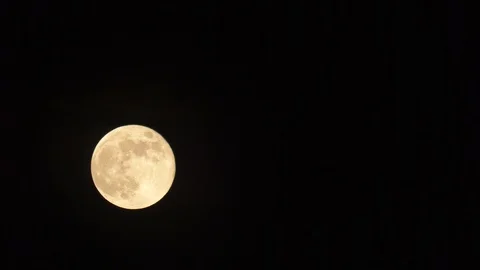 Full moon at night Video stock 130167021