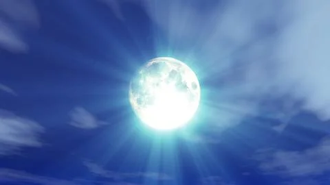 Full moon at night night sky Stock Illustration