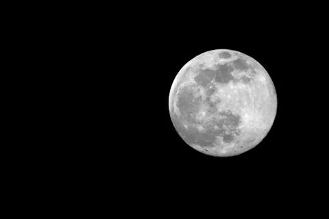 Full Moon at night Stock Photos