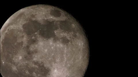 The full moon night sky and clouds Stock Footage 88968122