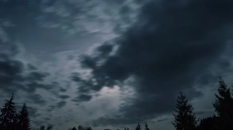 Full moon night sky with clouds Stock Footage 43698329