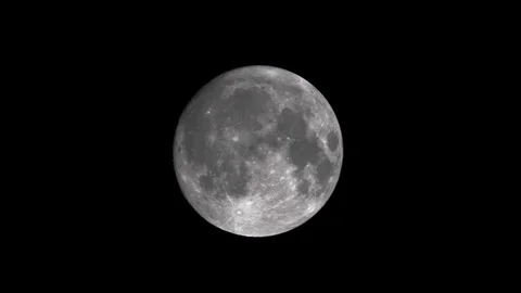 The full moon in the night sky Stock Footage 100149720